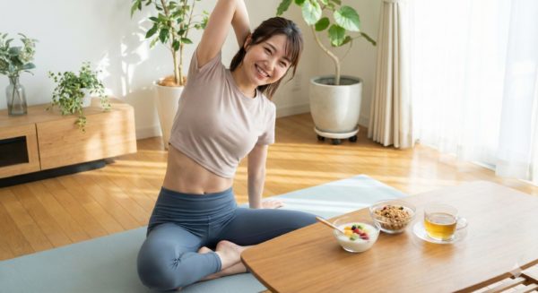 気分すっきりの女性