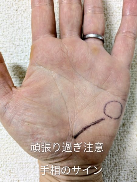 本厚木・厚木市民の方に伝えたい頑張りすぎの手相のサイン　健康線
