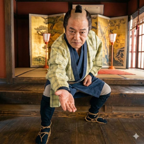 次郎長親分がお控えなすってと言っている