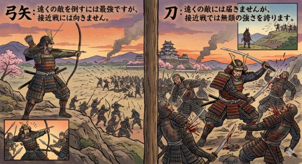 弓矢と刀の例え話
